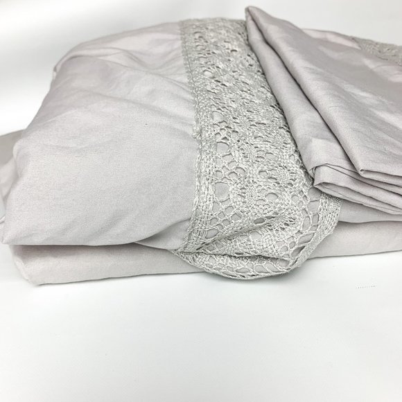 Modern Threads Crochet Lace Twin Bed Sheet Set - Picture 6 of 9